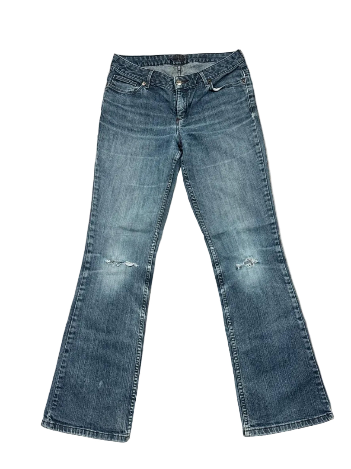 Vintage Y2K Studded Flared Bootcut Jeans (M)