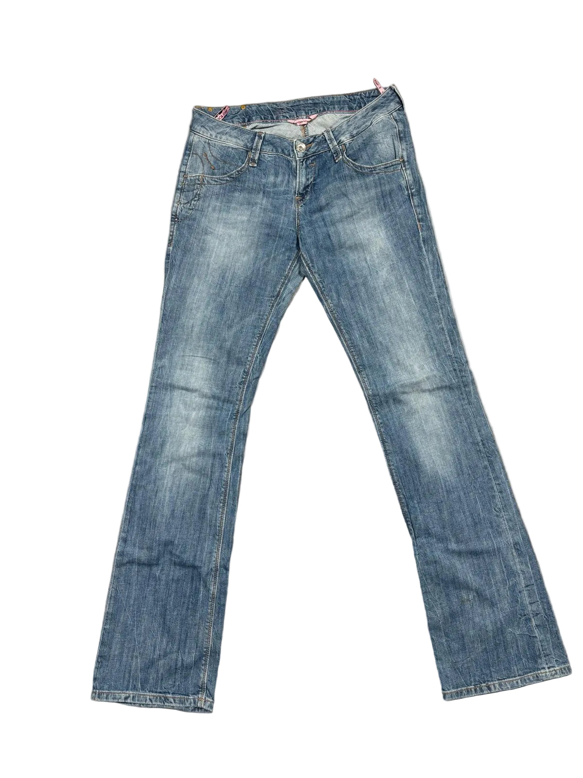 Vintage Flared Jeans mit Strass Details (M)