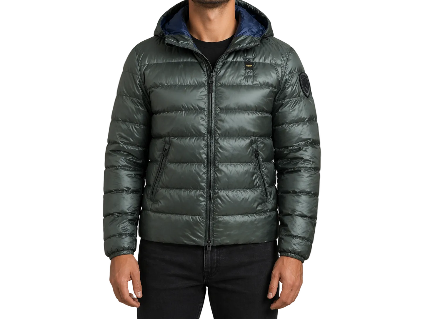 Blauer USA Daunenjacke (M)