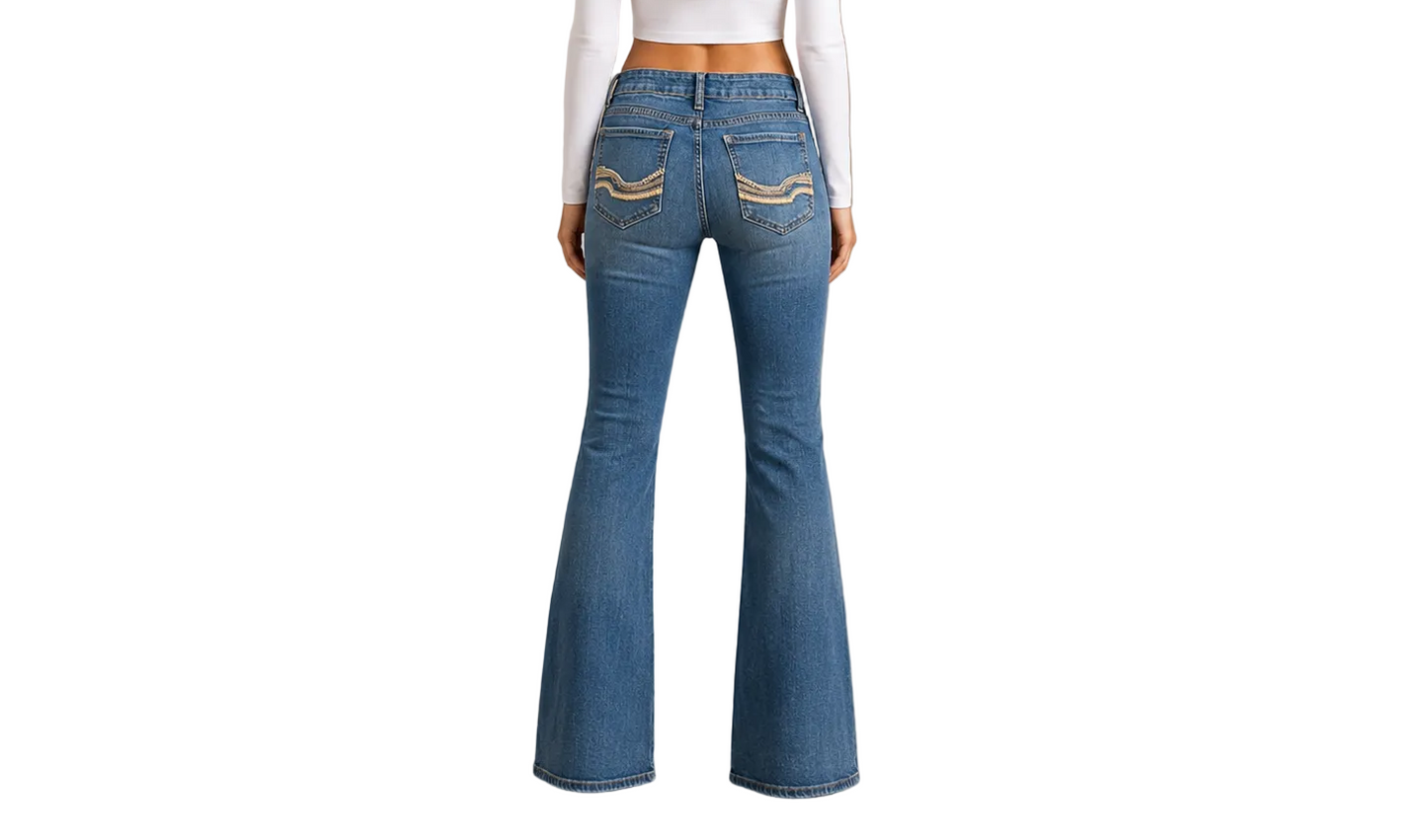 Vintage Y2K Bootcut Flared Jeans (M)