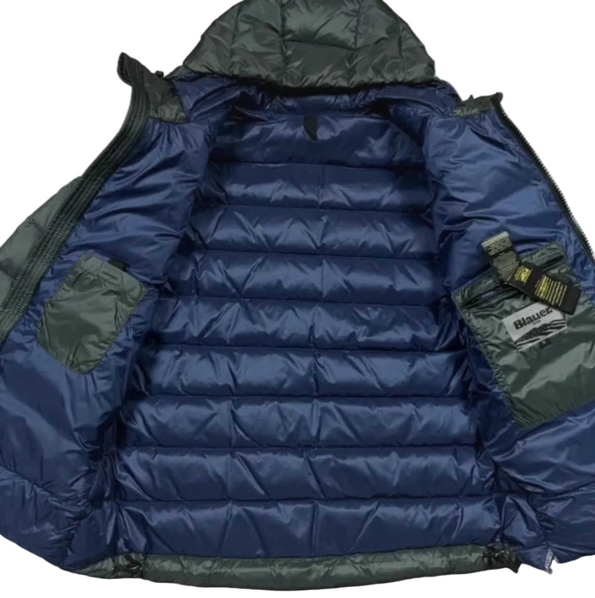Blauer USA Daunenjacke (M)