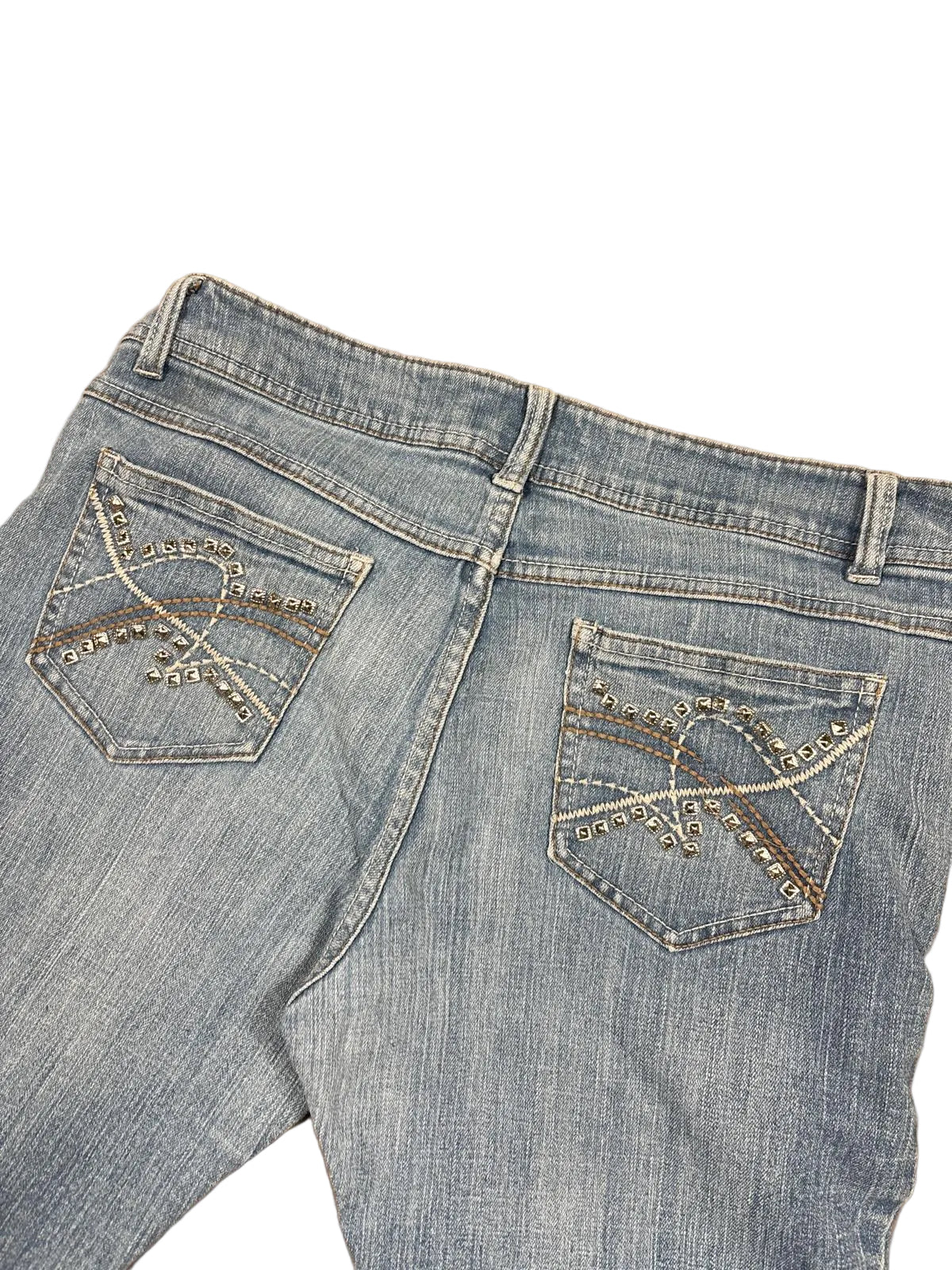 Vintage Y2K Studded Bootcut Jeans (M)