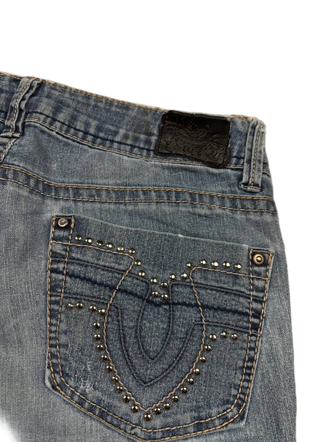 Vintage Paris Blues Studded Flared Jeans (M)