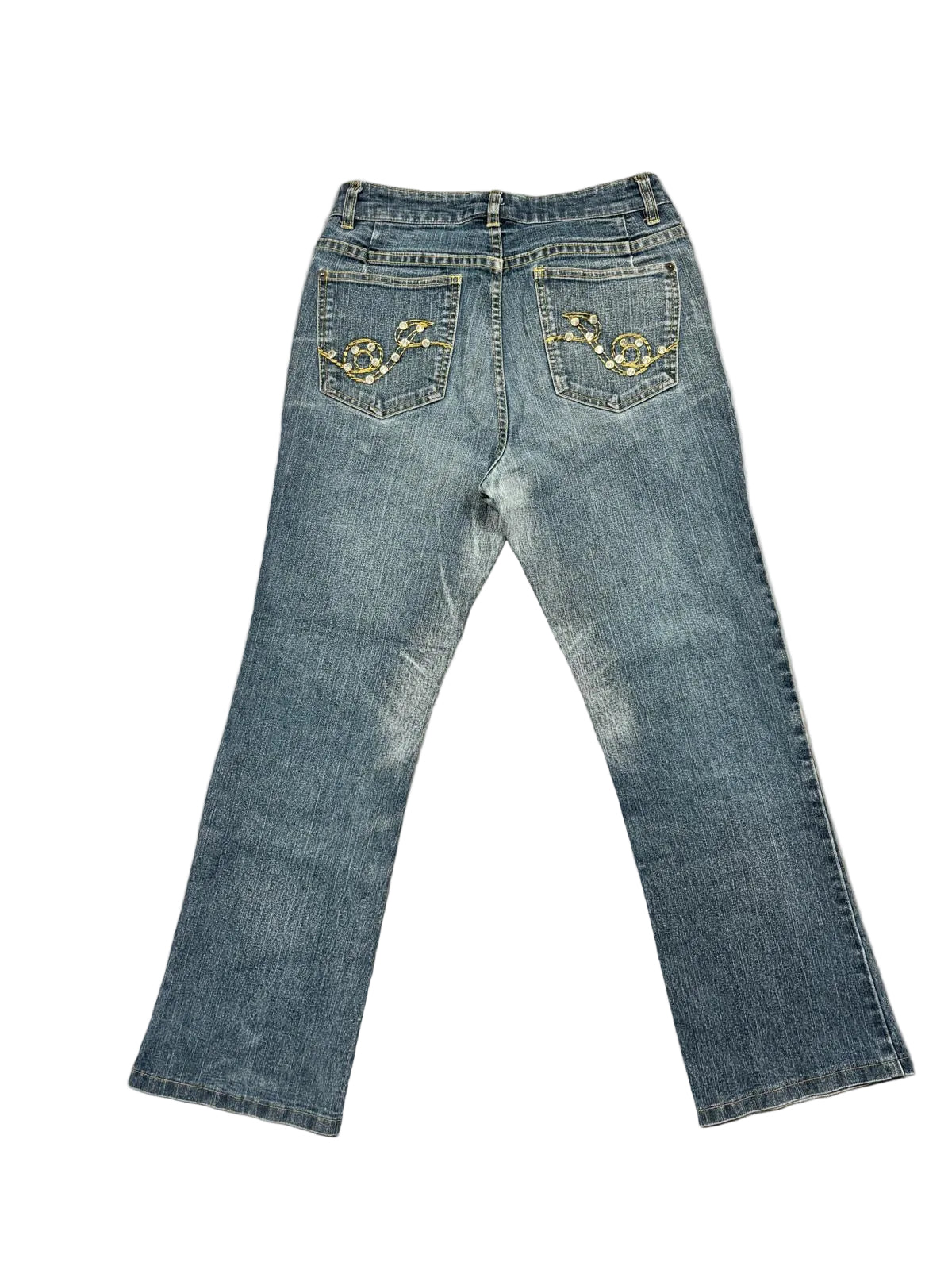 Vintage Y2K Strass Flared Jeans (S)