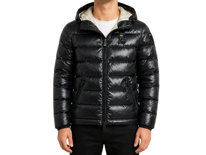 Blauer USA Daunenjacke (M)