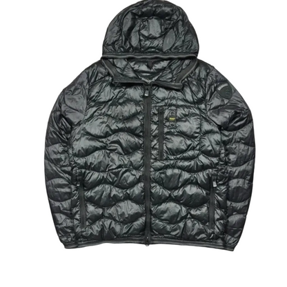 Blauer USA Daunenjacke (L)