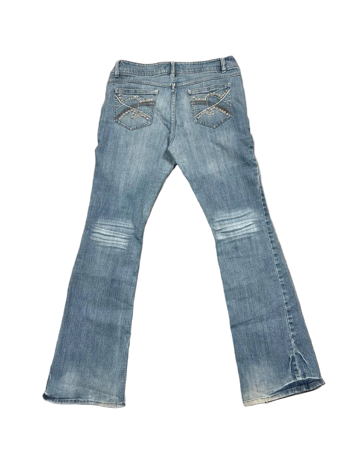 Vintage Y2K Studded Bootcut Jeans (M)