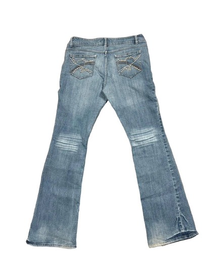 Vintage Y2K Studded Bootcut Jeans (M)