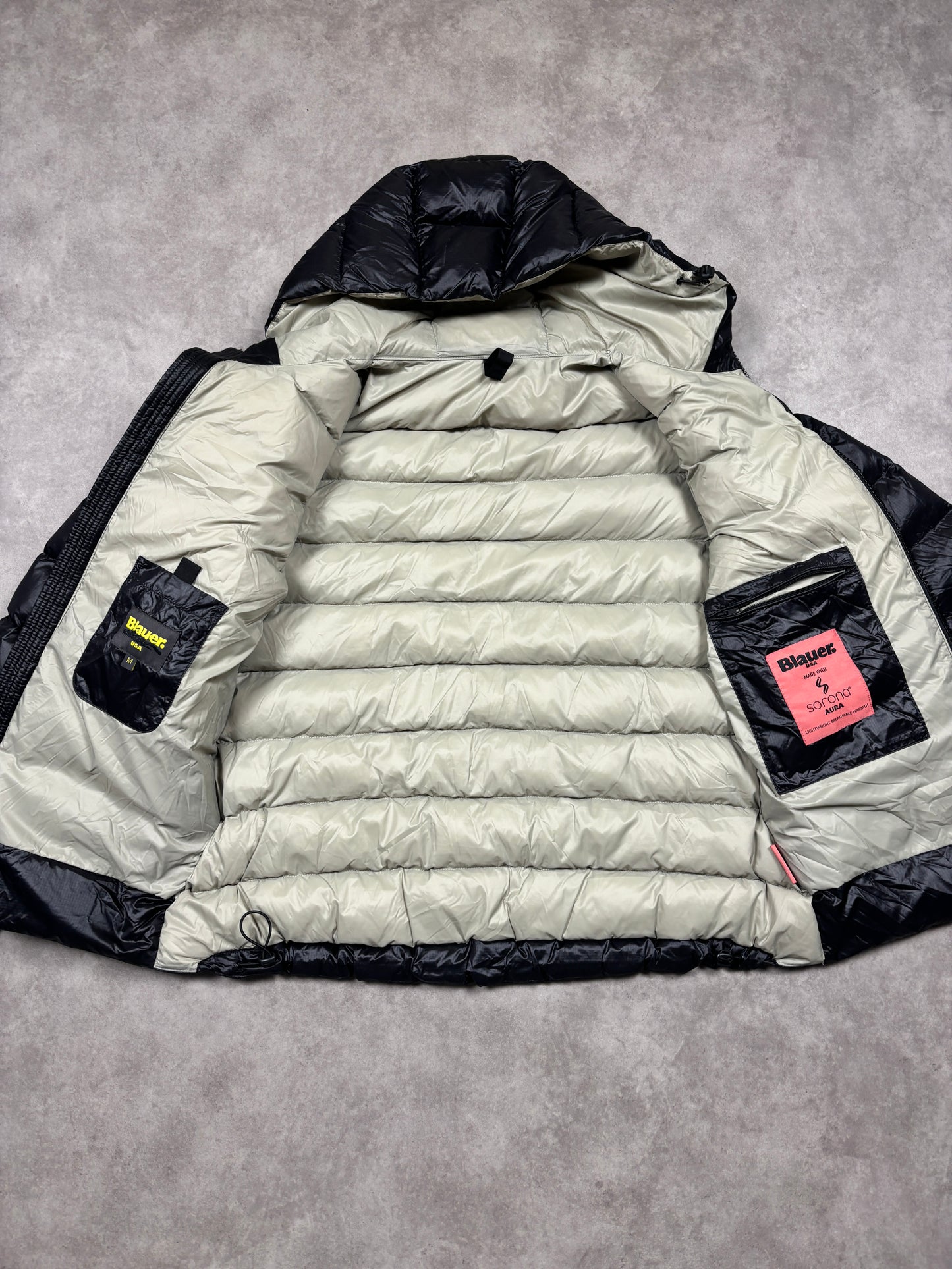 Blauer USA Daunenjacke (M)
