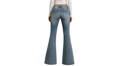 Vintage Y2K Low Waist Flared Bootcut Jeans (S)