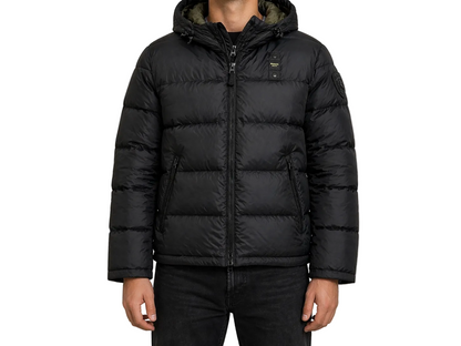 Blauer USA Daunenjacke (L)