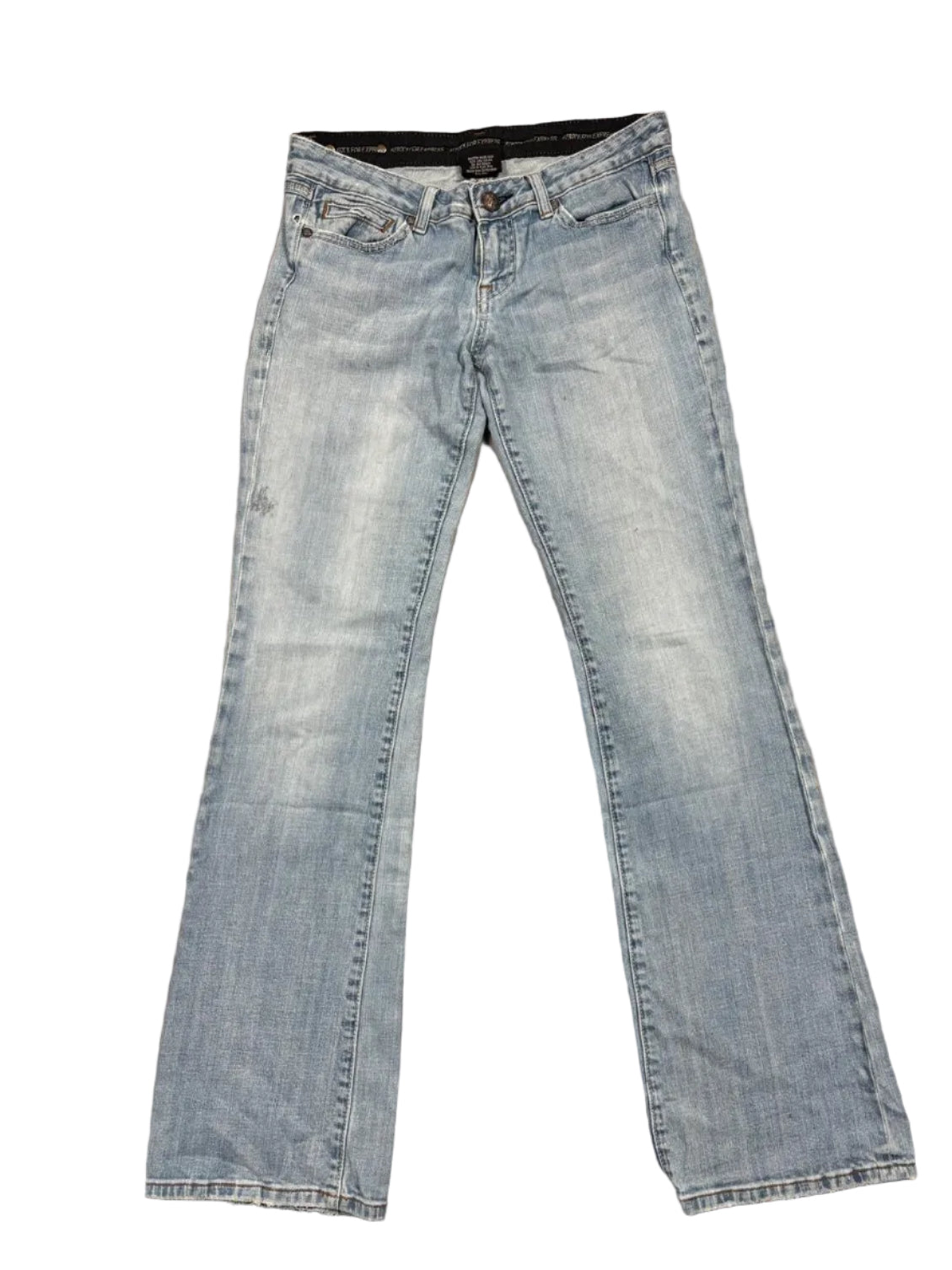Vintage Y2K Rock Revival Style Flared Bootcut Jeans (M)