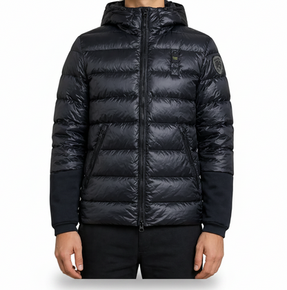 Blauer USA Daunenjacke (L)
