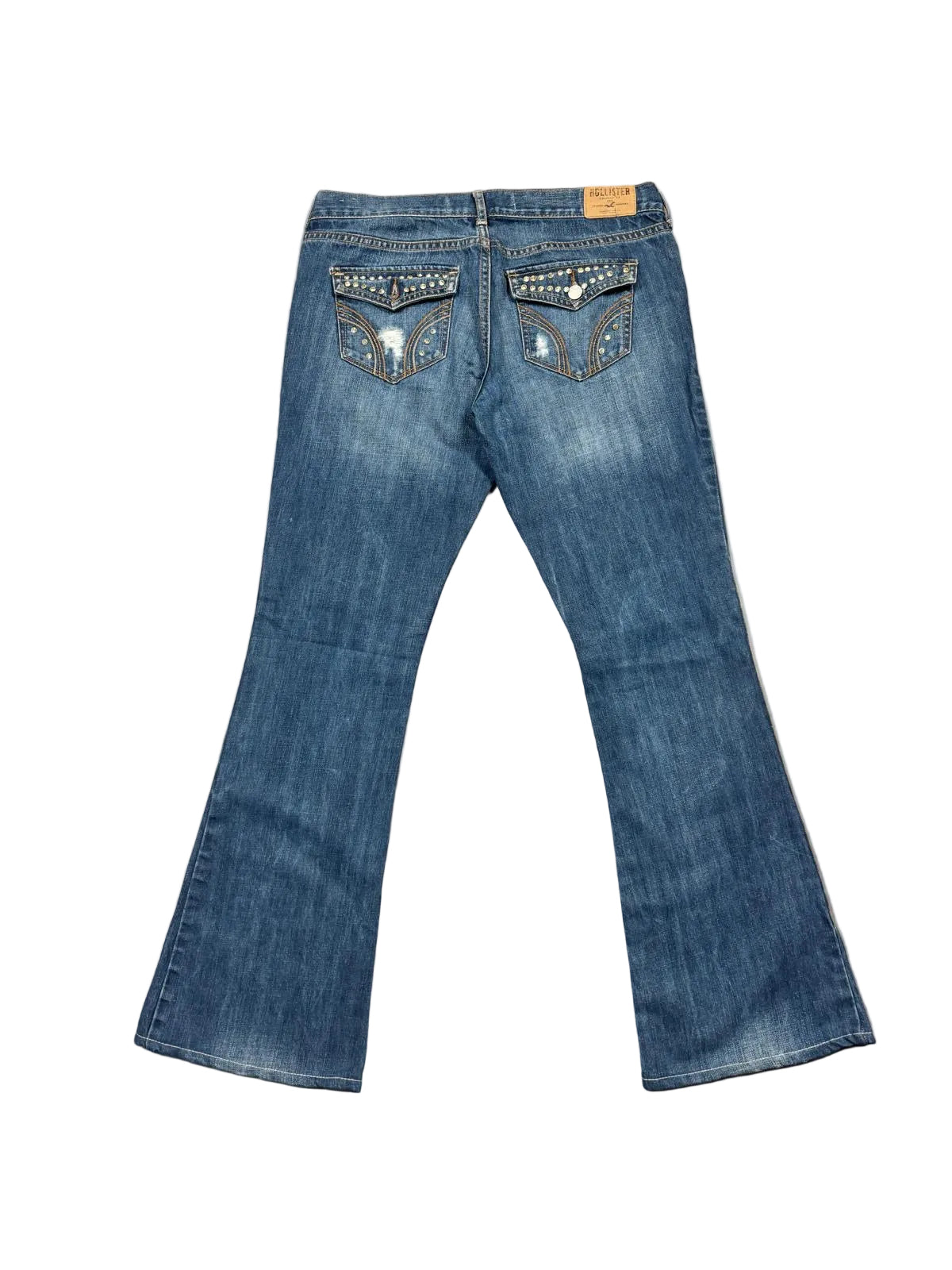 Vintage Y2K Hollister Studded Flared Bootcut Jeans (L)