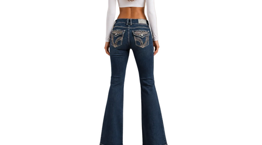 Vintage Miss Me Style Y2K Bootcut Jeans (S)