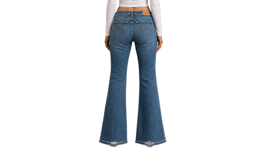 Vintage Y2K Abercrombie Low Waist Bootcut Jeans (XS)